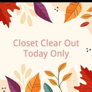 Closet Clearout is HERE TODAY Score with reduced price and discounted shipping